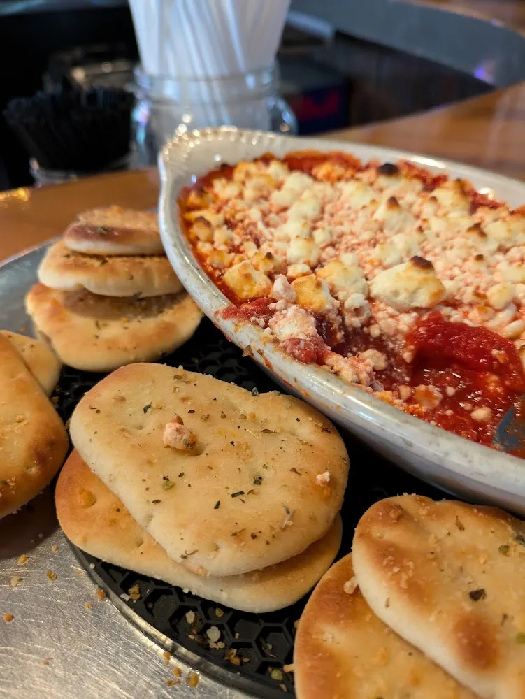 Goat Cheese and Marinara with Crispy Naan