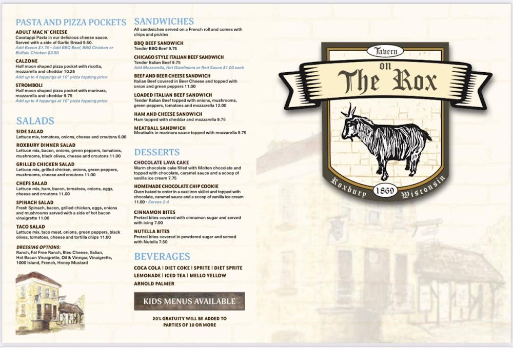 On the Rox Menu image 1