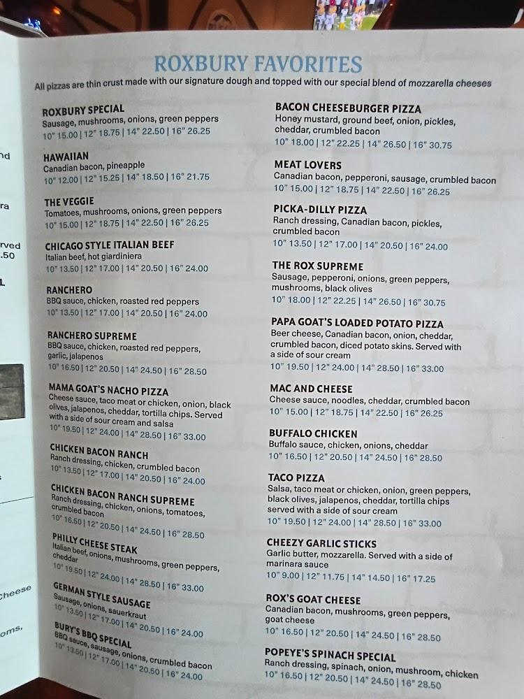 On the Rox Menu image 4